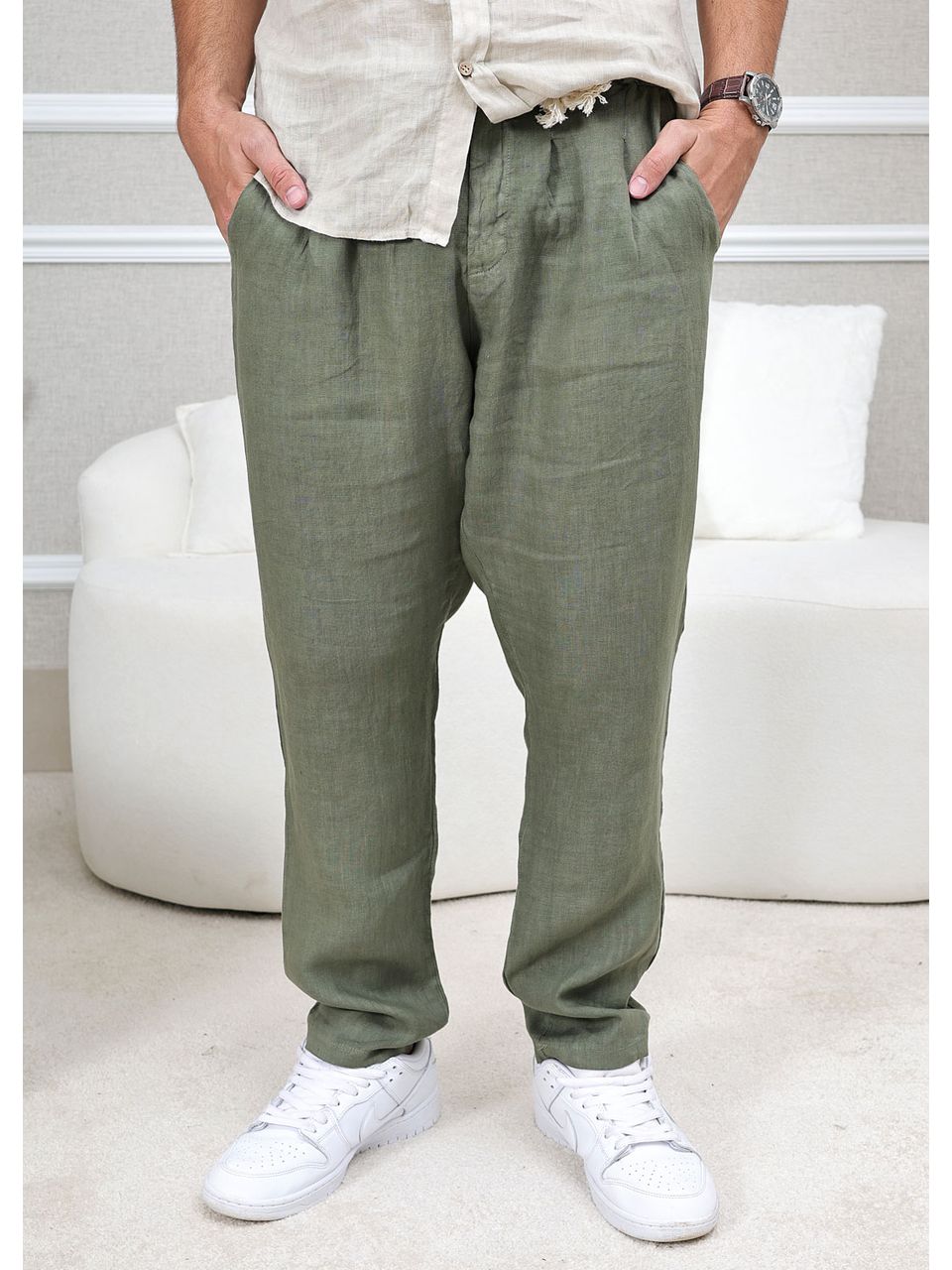 CALÇA DAVI MASCULINO VERDE MILITAR