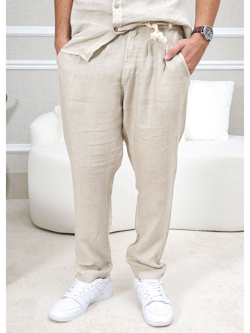 CALÇA DAVI MASCULINO CRU