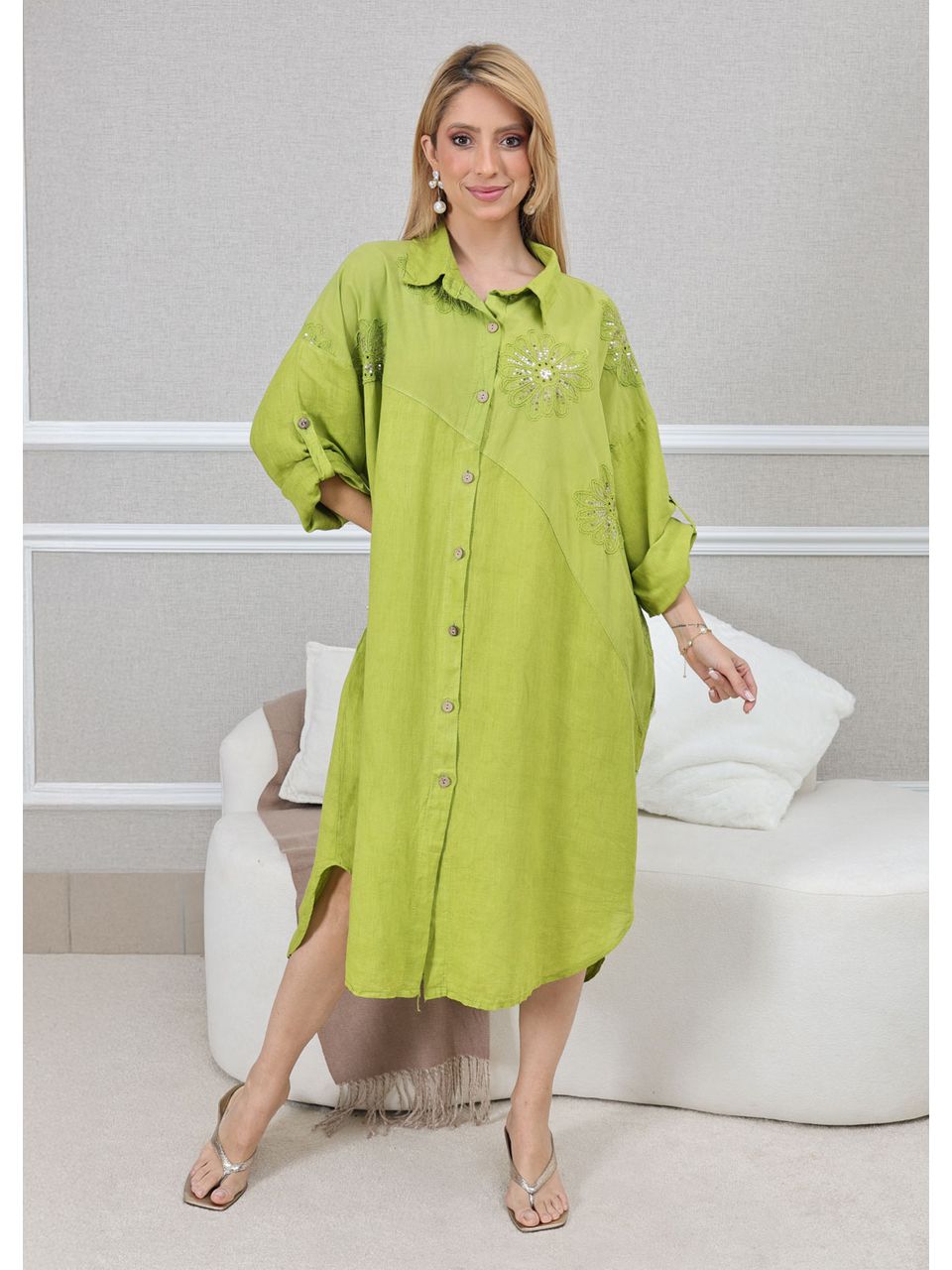 CHEMISE KÁTIA PISTACHE