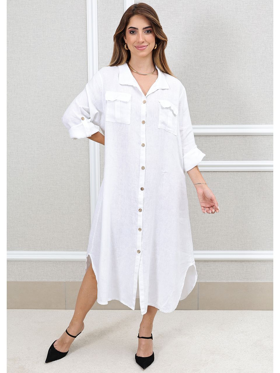 CHEMISE MIRELA BRANCO