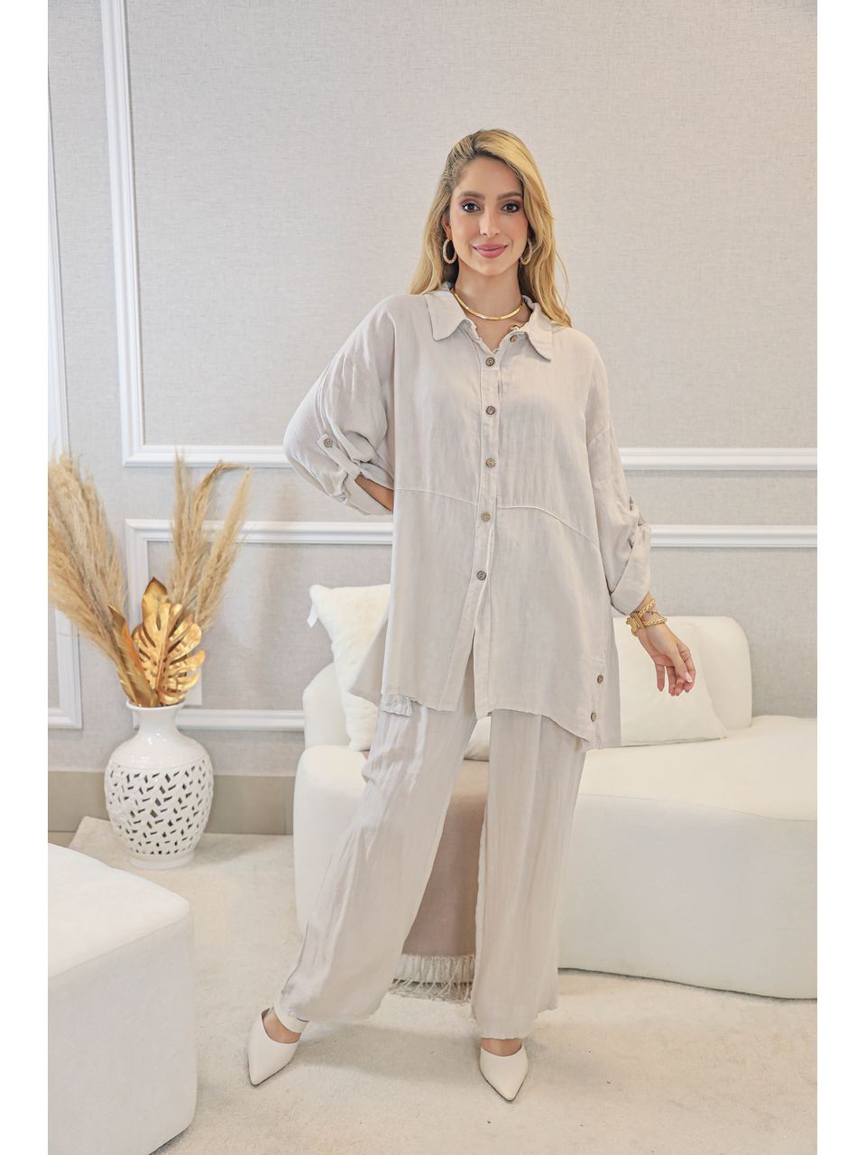 CONJUNTO PAULA BEGE