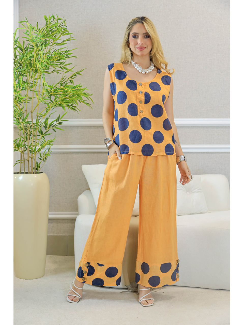 CONJUNTO VANUZA LARANJA
