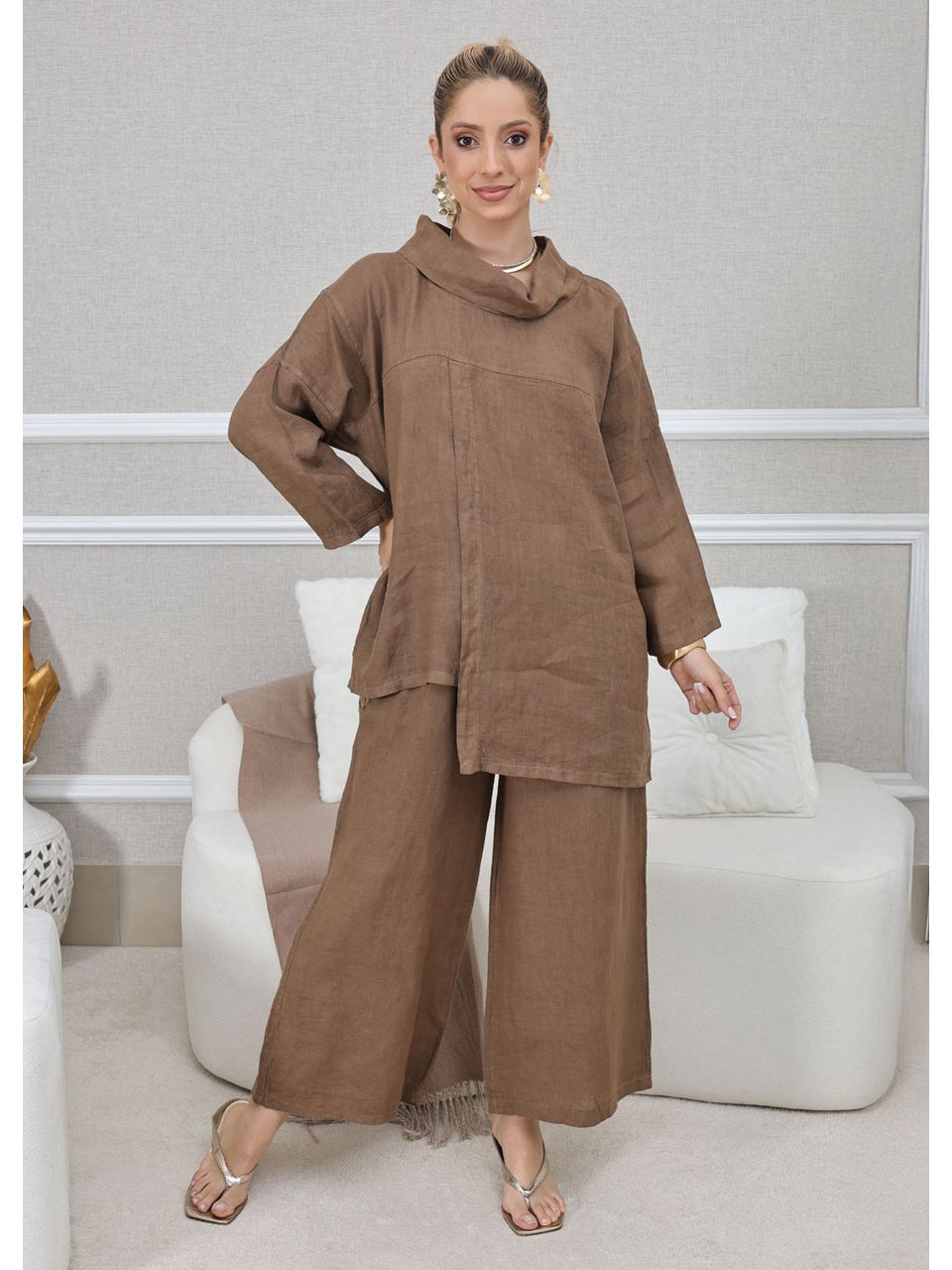 CONJUNTO ELIENE CAPUCCINO