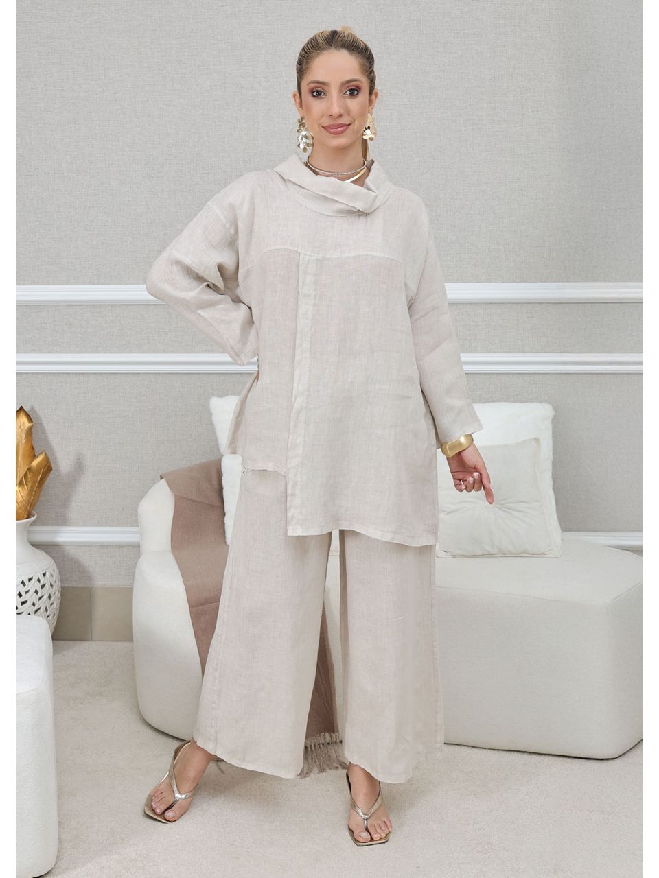 CONJUNTO ELIENE BEGE
