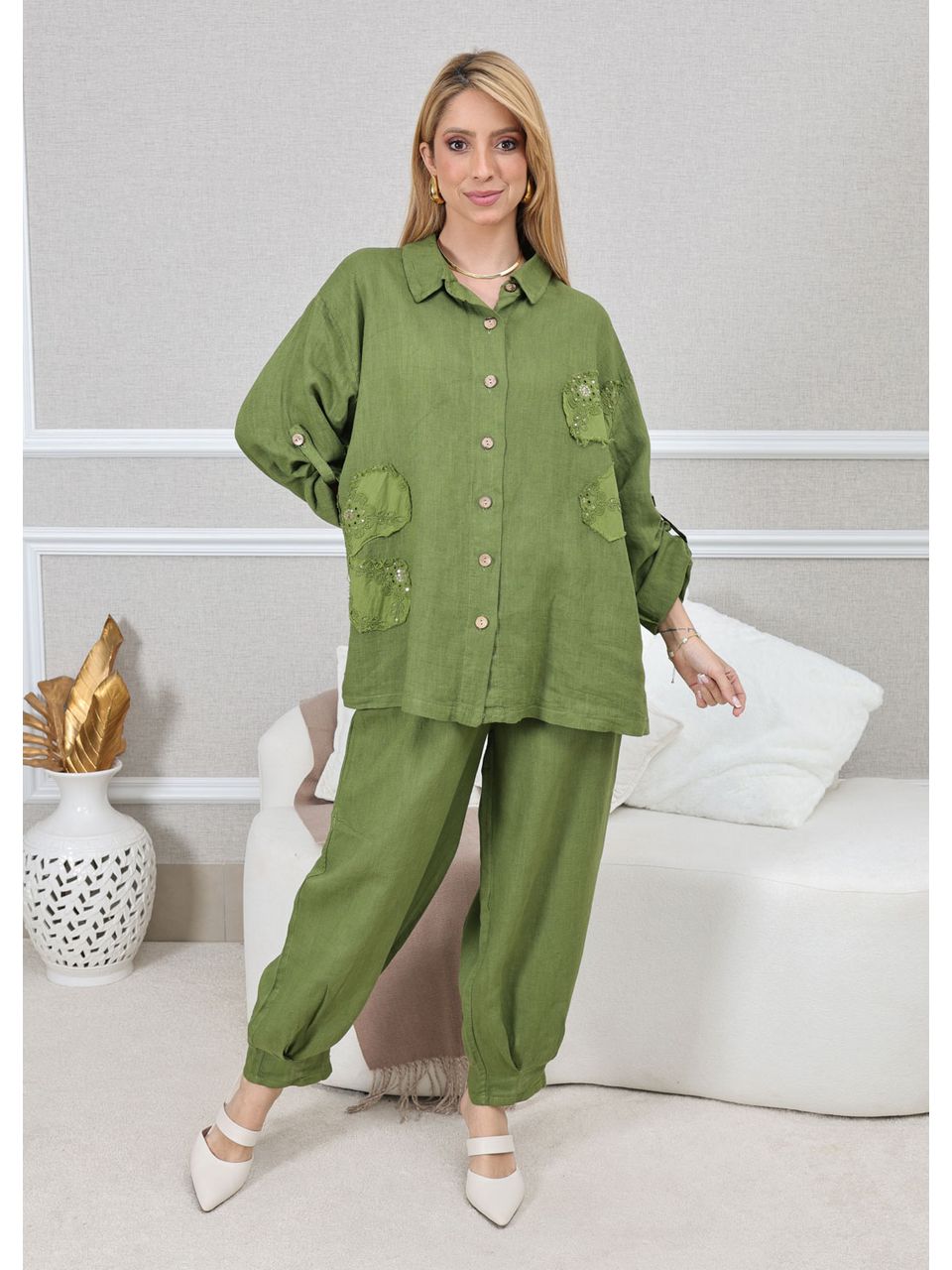 CONJUNTO LAINE VERDE MUSGO