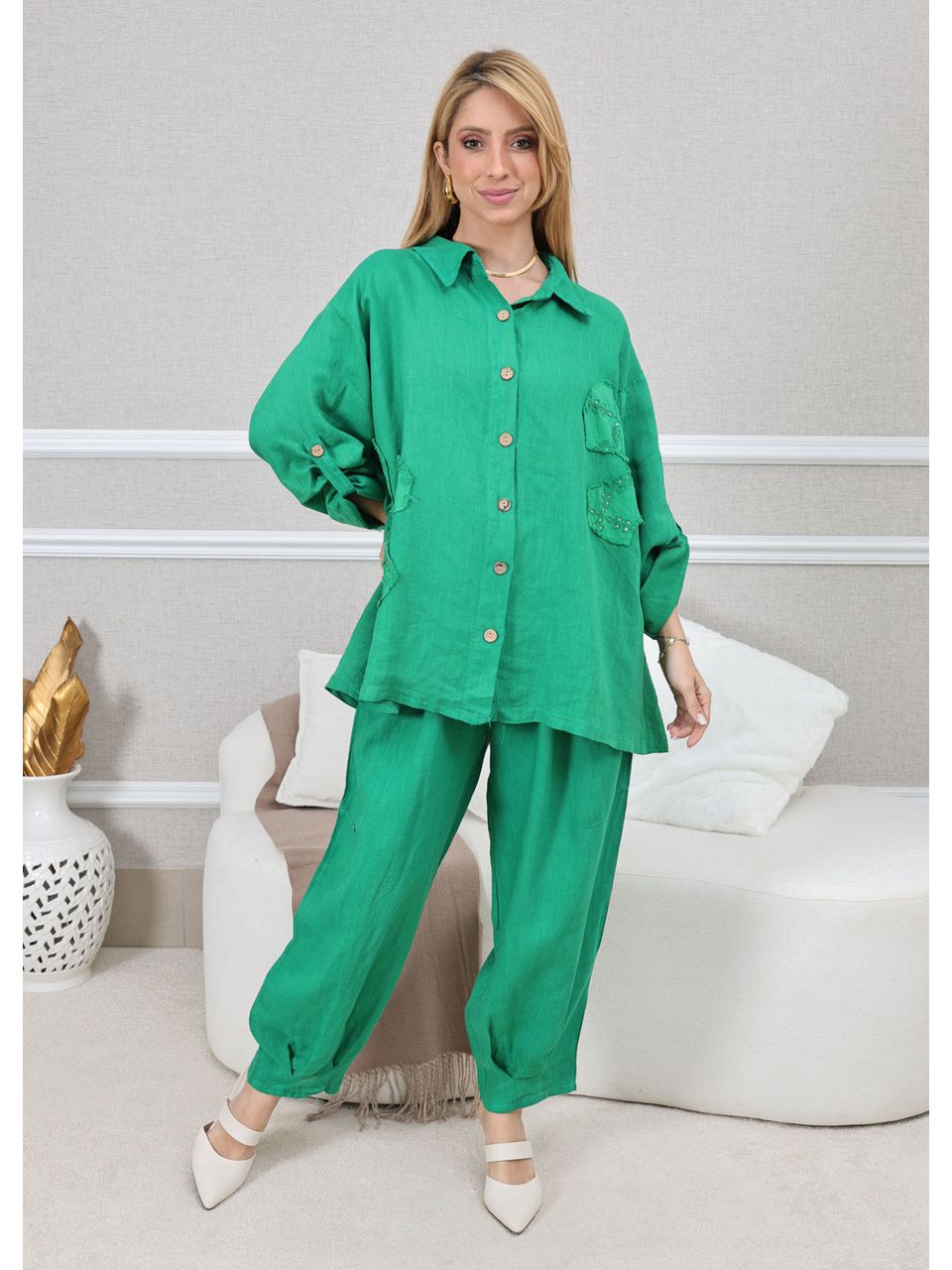 CONJUNTO LAINE VERDE GUCCI