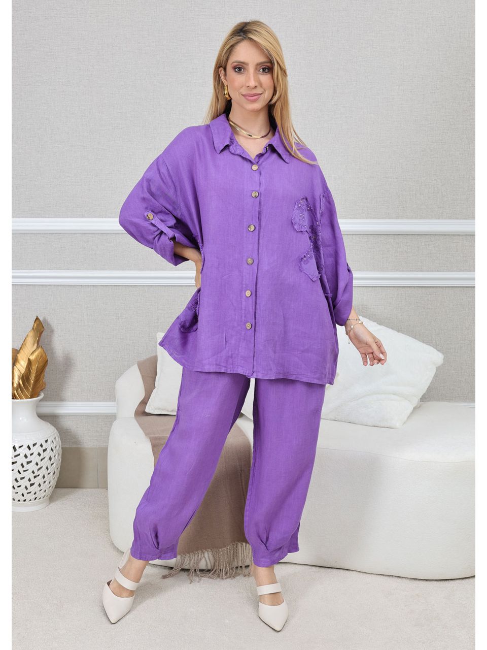 CONJUNTO LAINE ROXO