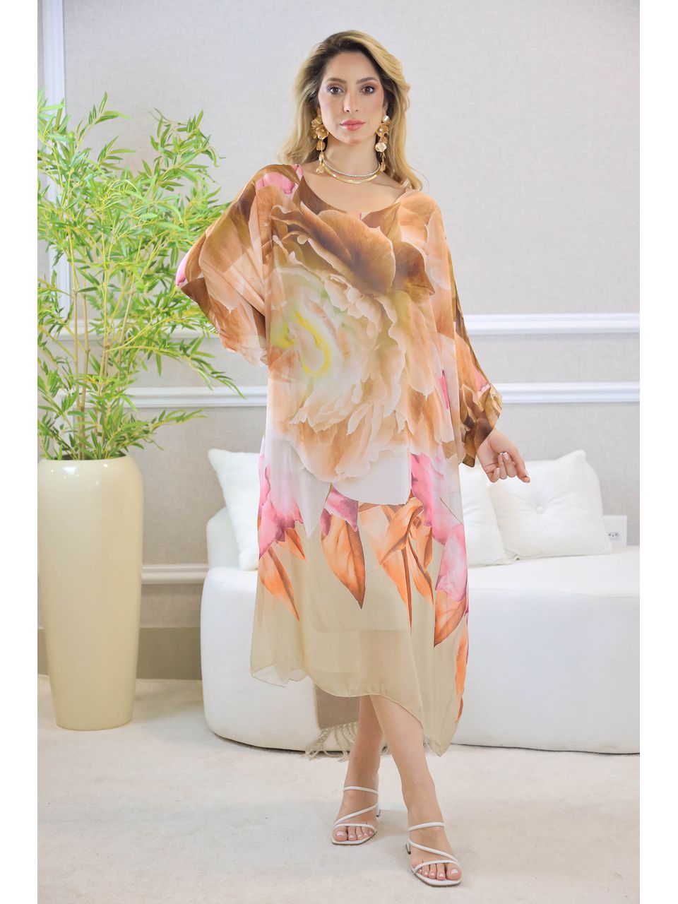 KAFTAN STELLA SEDA BEGE