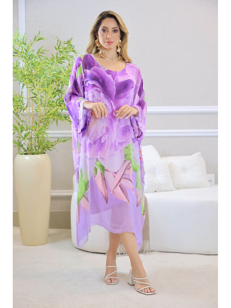 KAFTAN STELLA SEDA LILAS