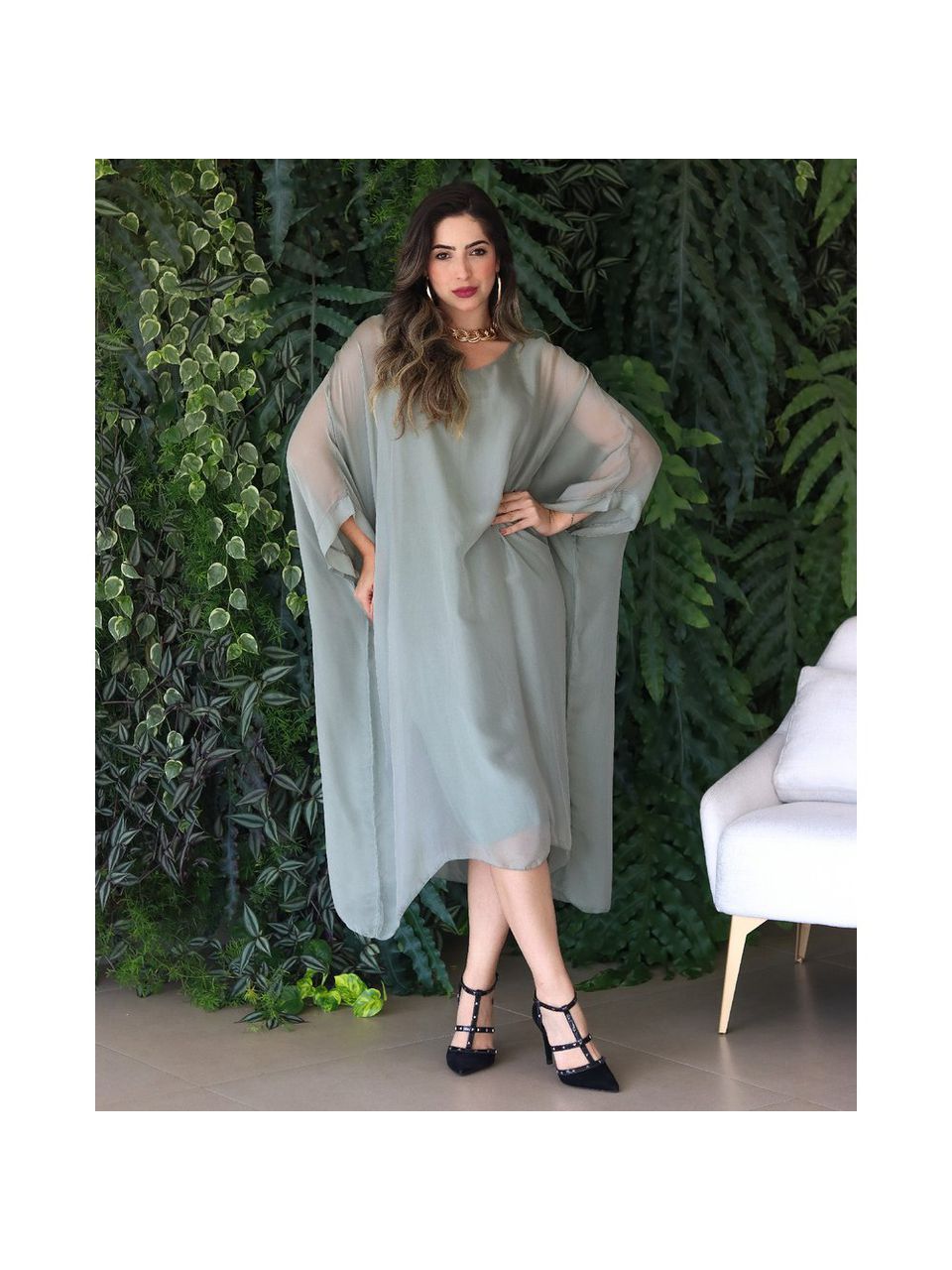 KAFTAN PATRICÍA SEDA MILITAR