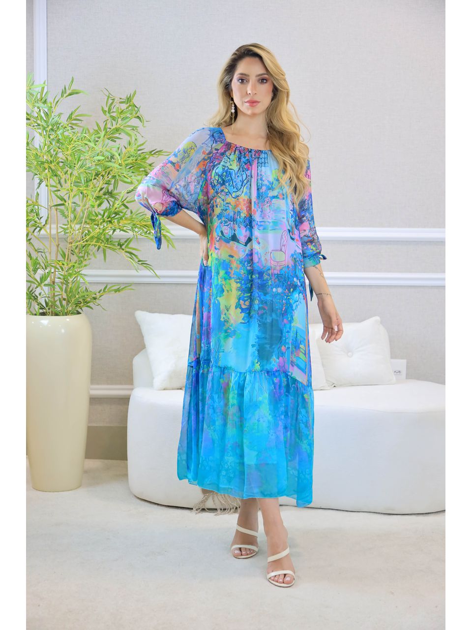 VESTIDO CATARINA VERDE AGUA