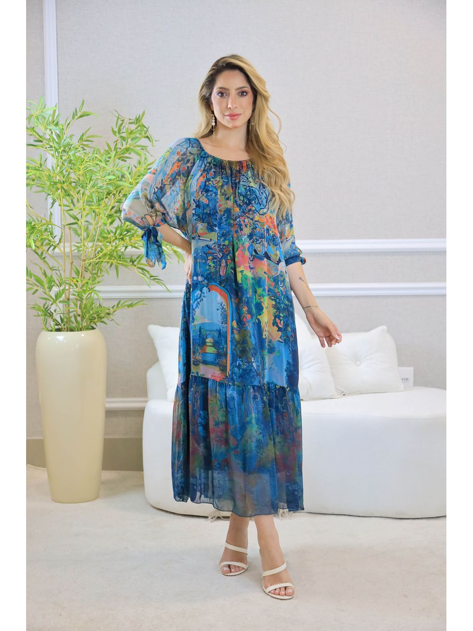 VESTIDO CATARINA PETROLEO
