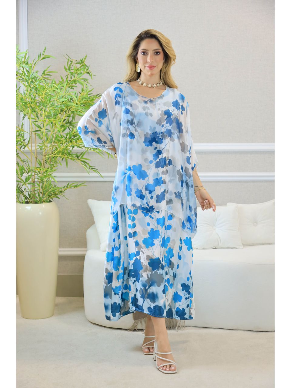 VESTIDO ZENAÍDE AZUL TURQUESA