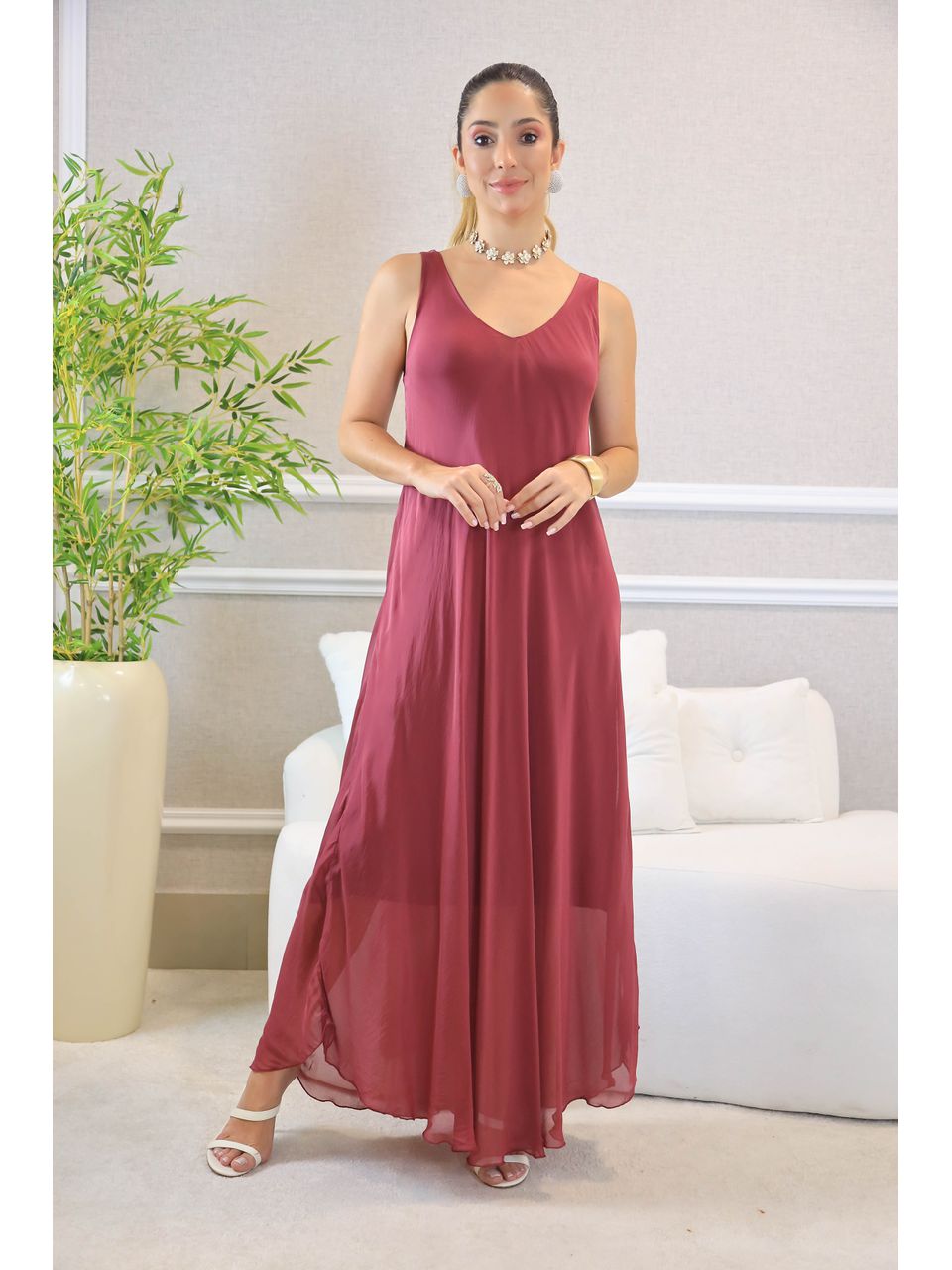 VESTIDO ROSANGELA BORDO