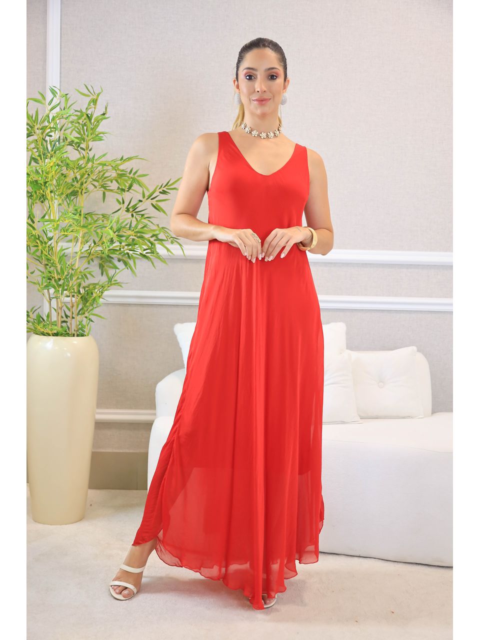 VESTIDO ROSANGELA VERMELHO