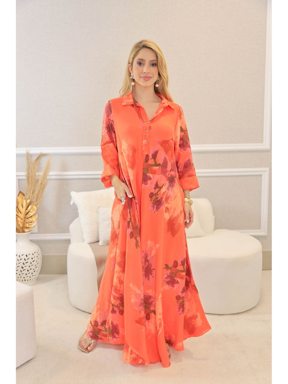 VESTIDO RAISSA LARANJA