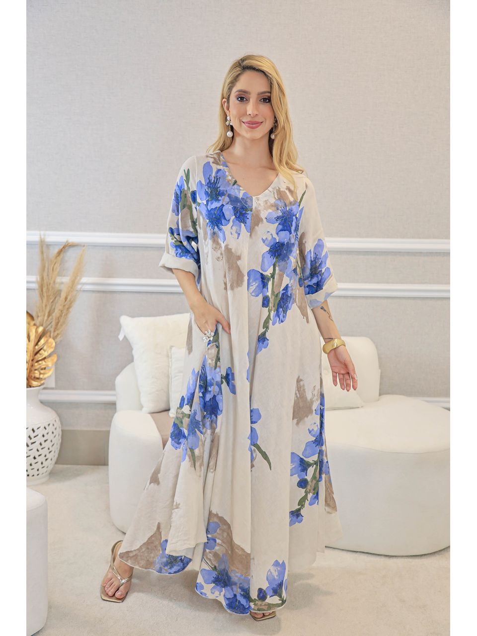 VESTIDO LÍCIA BEGE