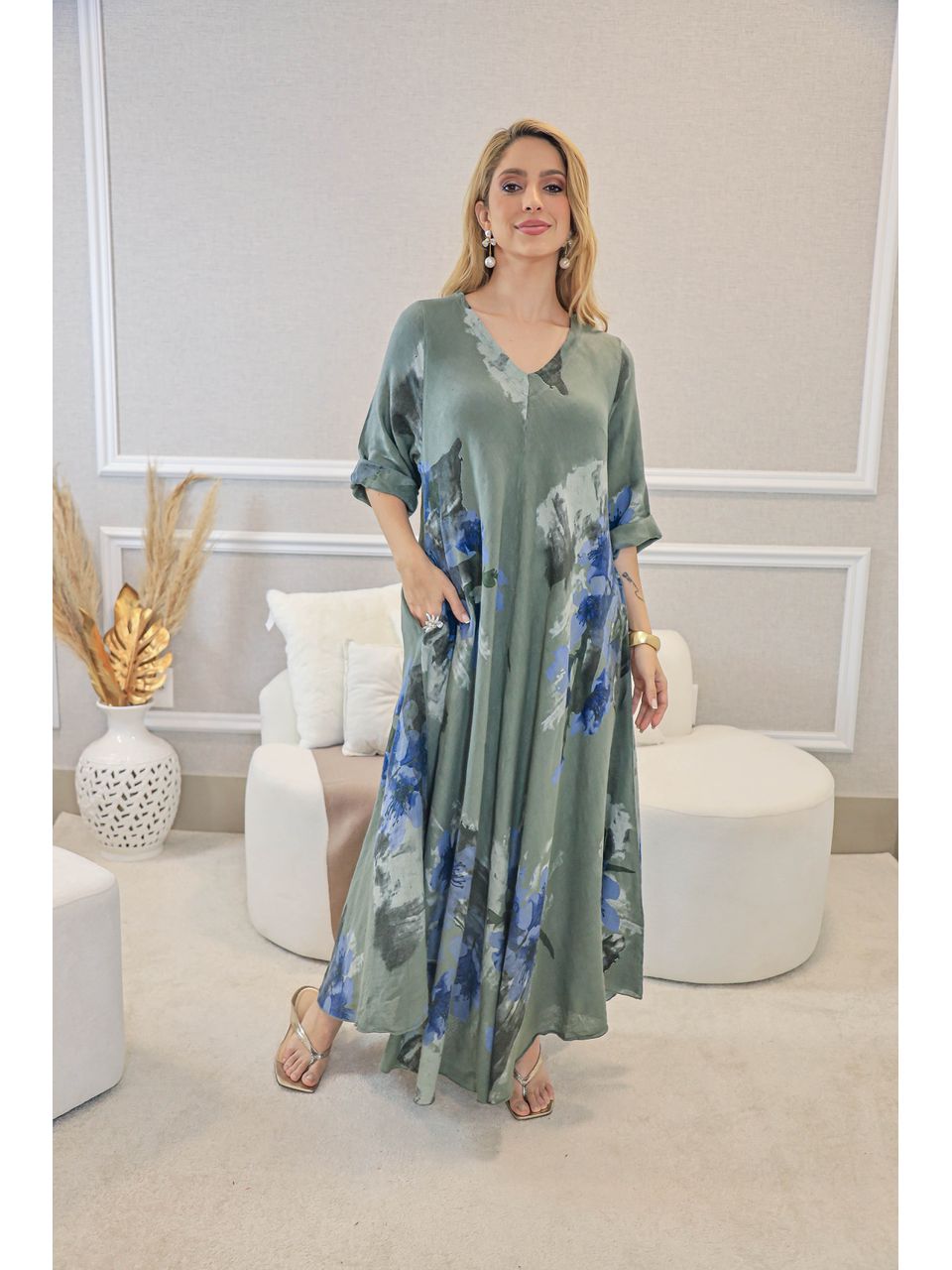 VESTIDO LÍCIA MILITAR