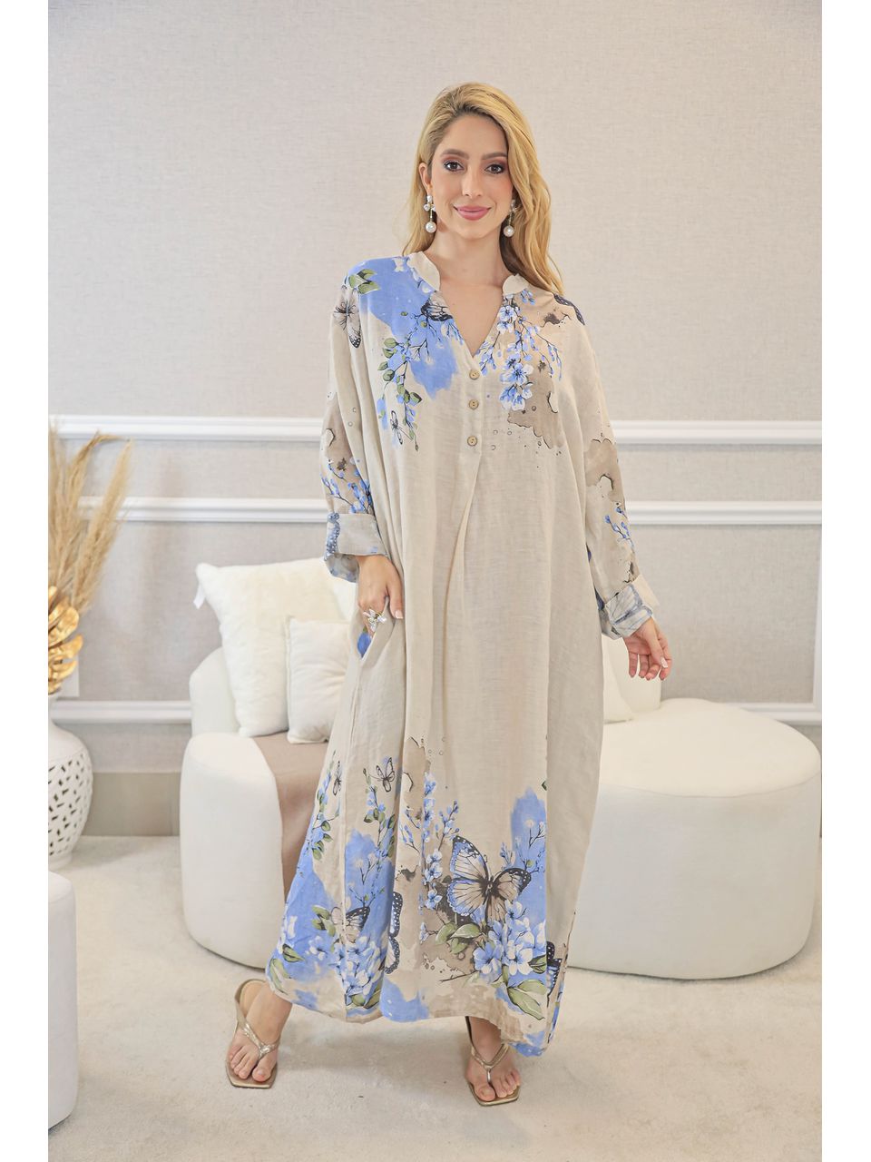 VESTIDO MICHELE BEGE