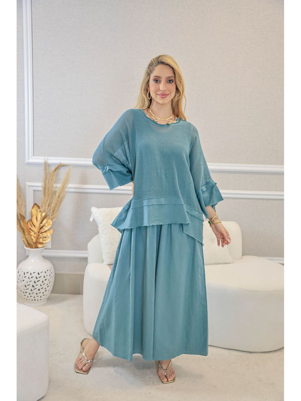 VESTIDO TÁILA MENTA