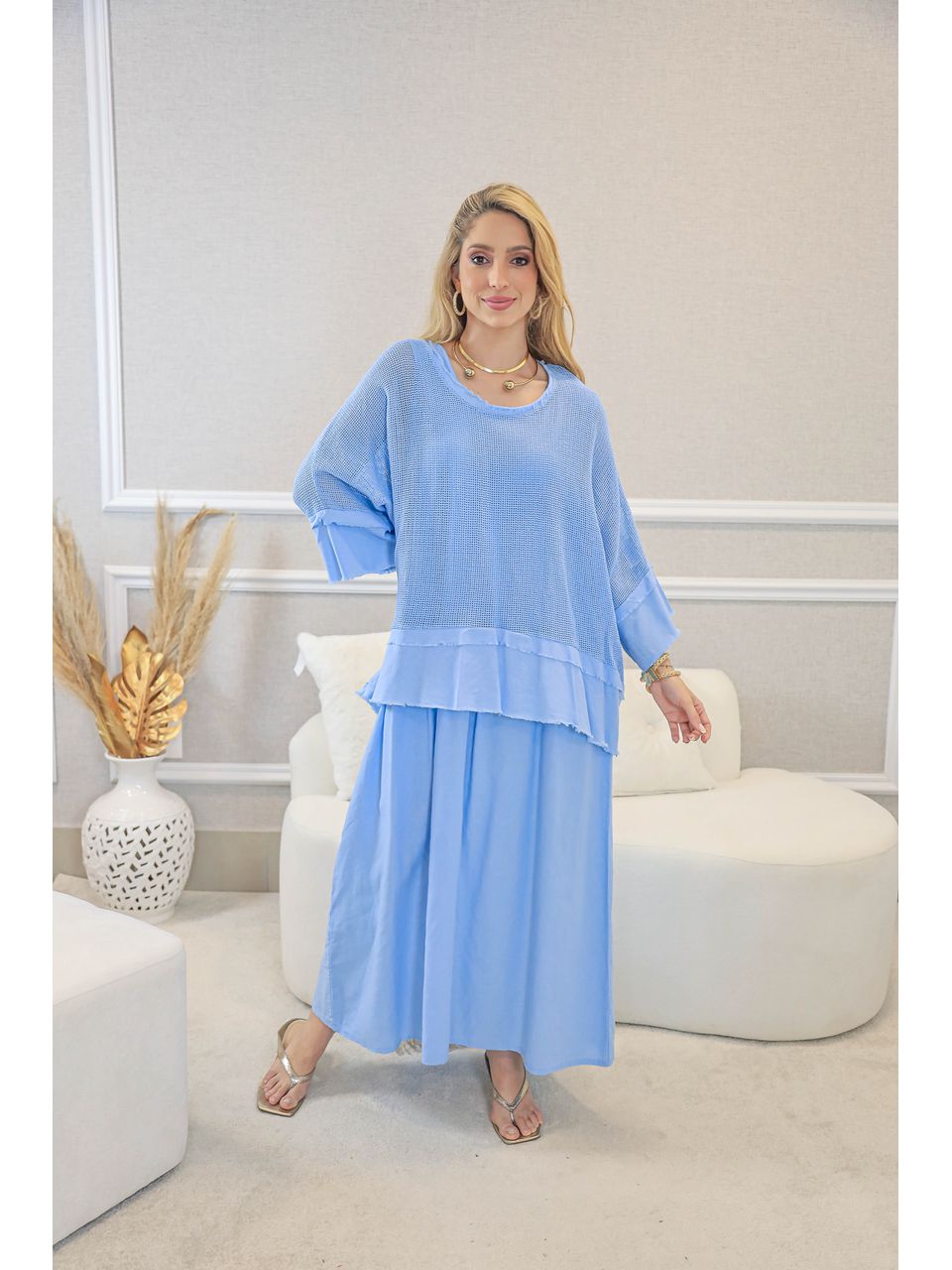 VESTIDO TÁILA AZUL BEBE