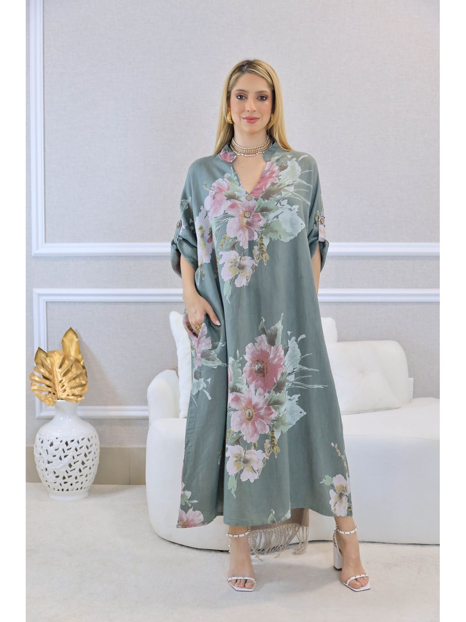VESTIDO MEIRY MILITAR