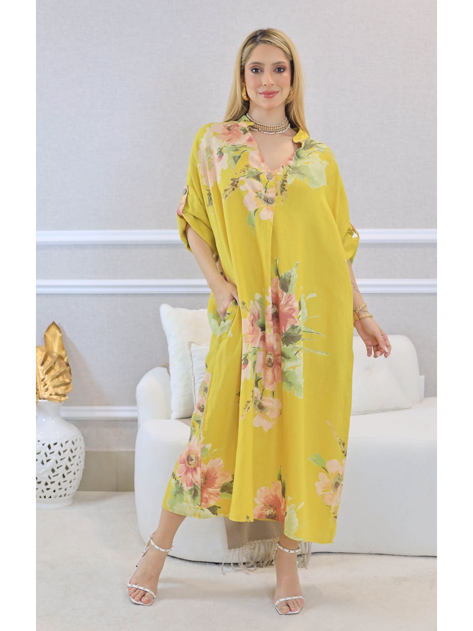 VESTIDO MEIRY MOSTARDA
