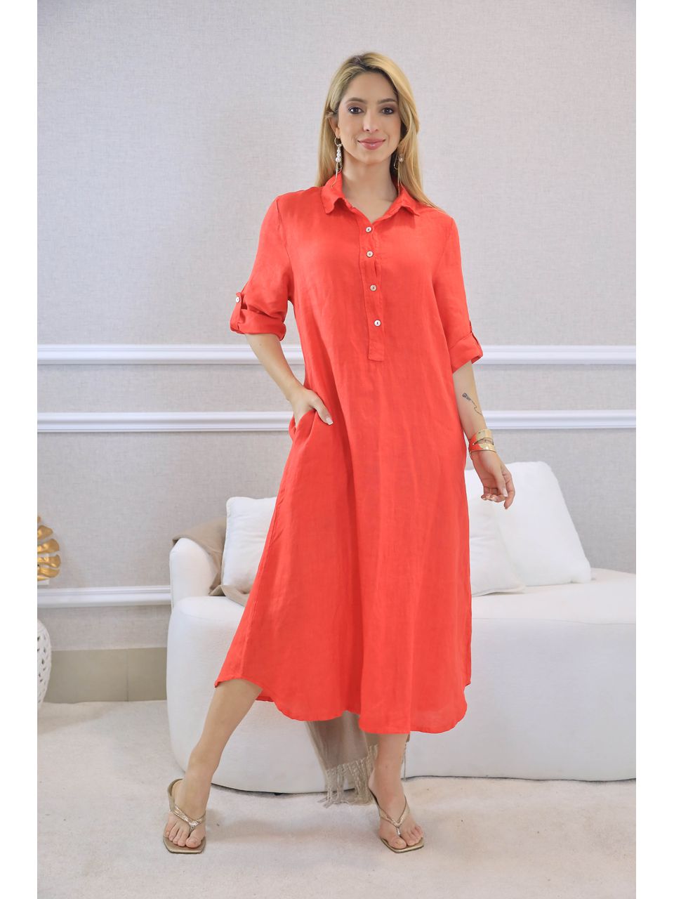 VESTIDO ESTEFÂNIA VERMELHO