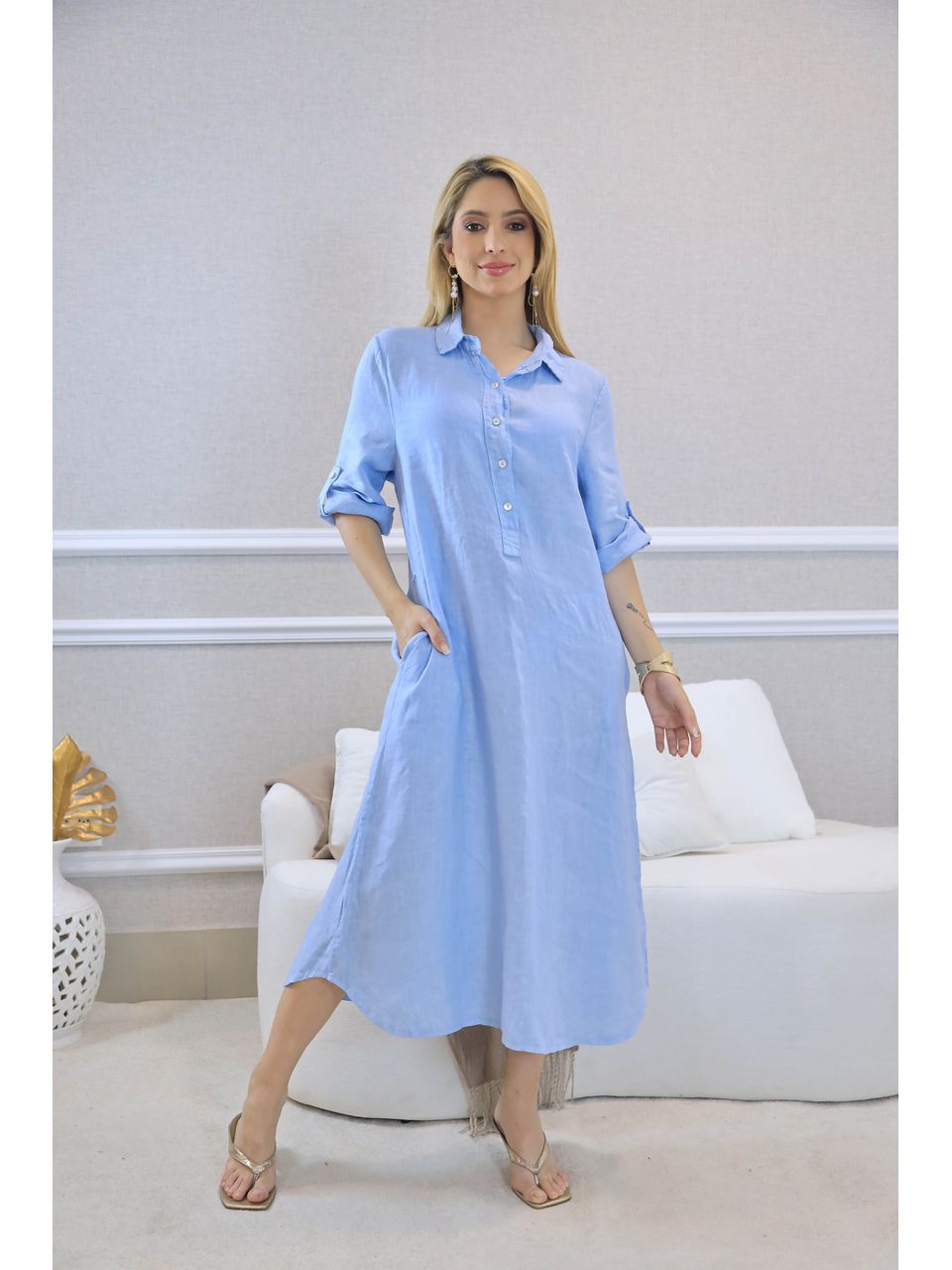 VESTIDO ESTEFÂNIA AZUL BEBE