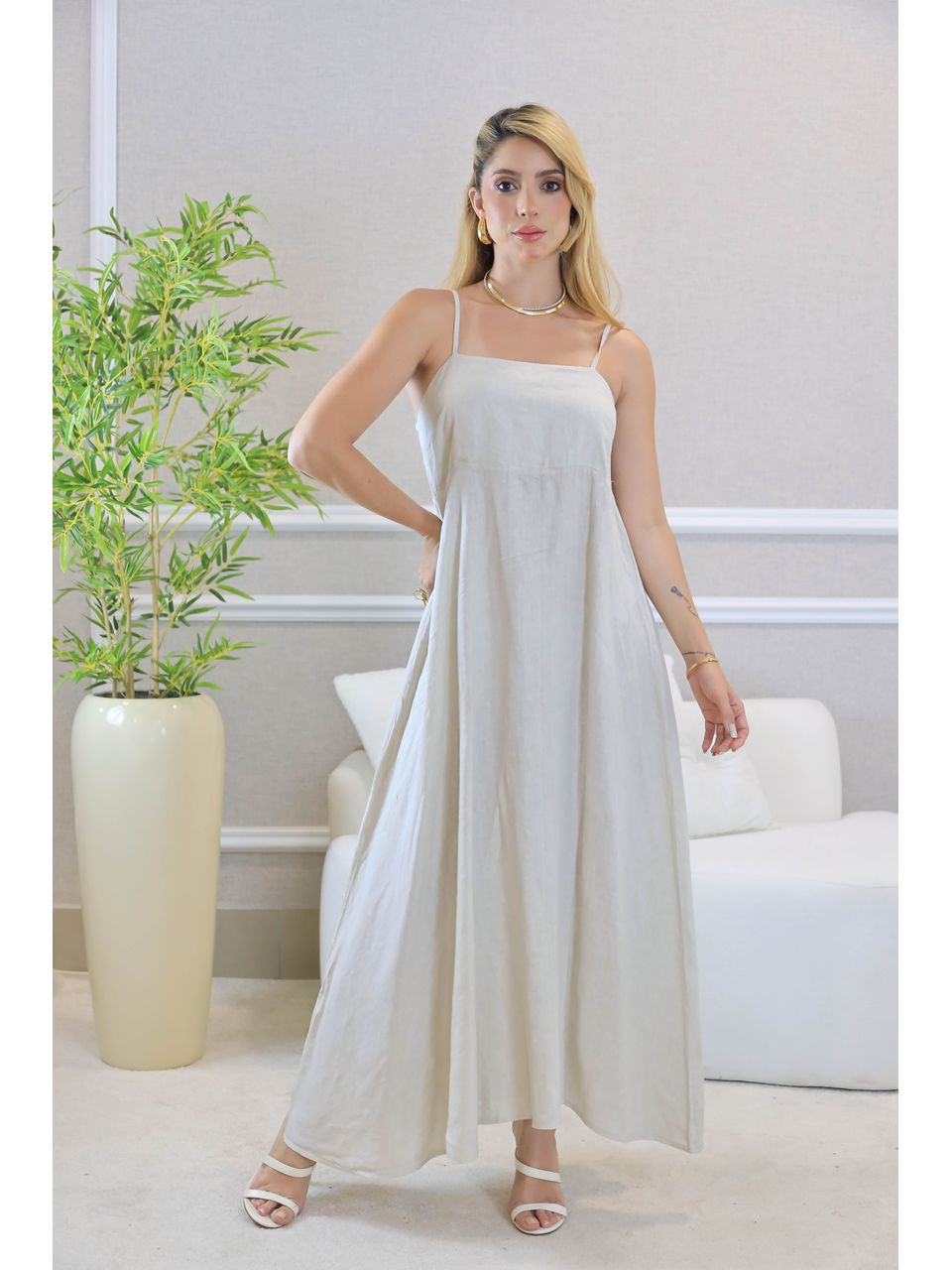 VESTIDO DALVA BEGE