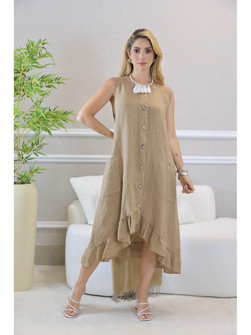 VESTIDO NALU CARAMELO
