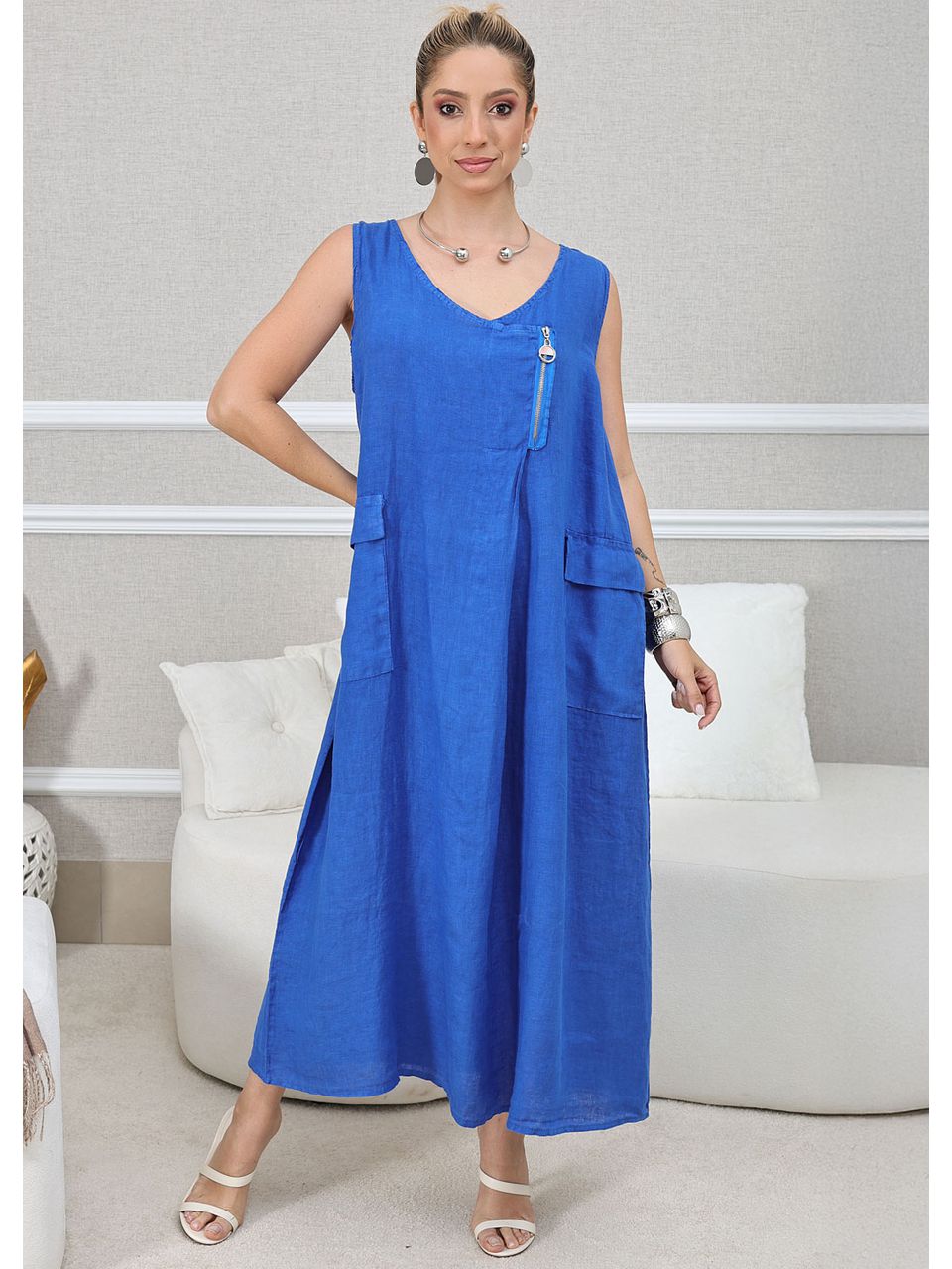 VESTIDO JOSETTE AZUL ROYAL