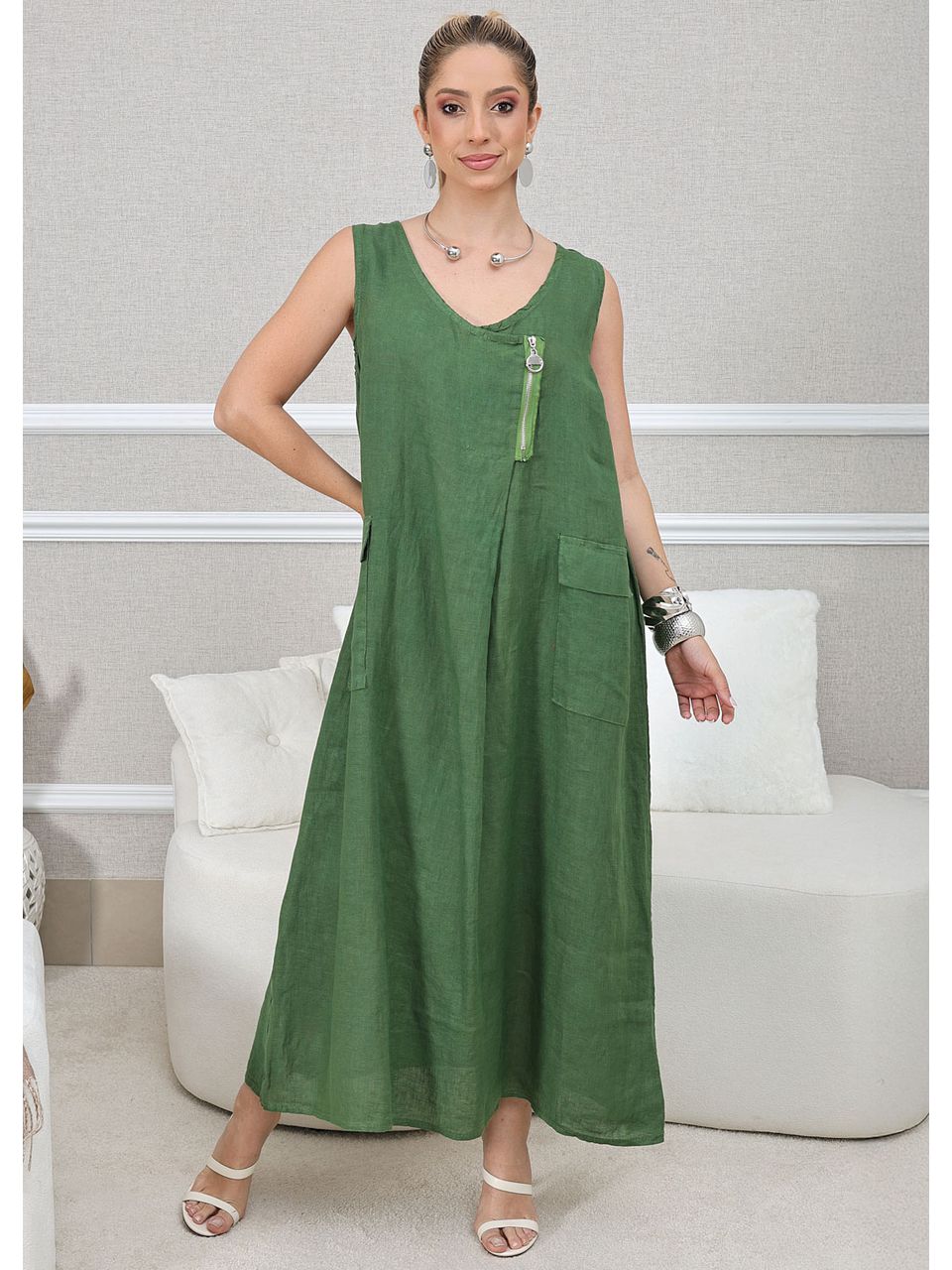 VESTIDO JOSETTE VERDE GUCCI