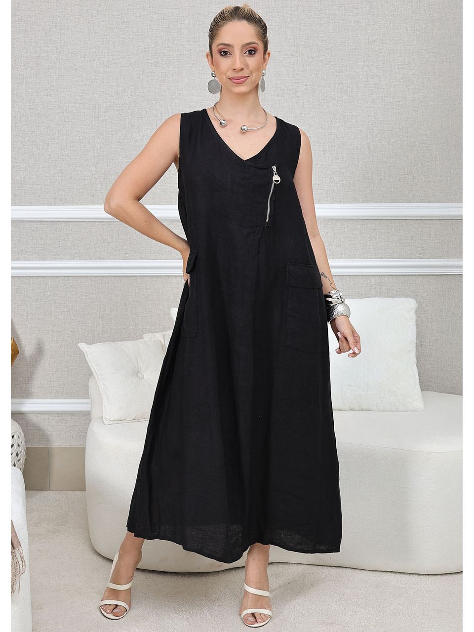 VESTIDO JOSETTE PRETO
