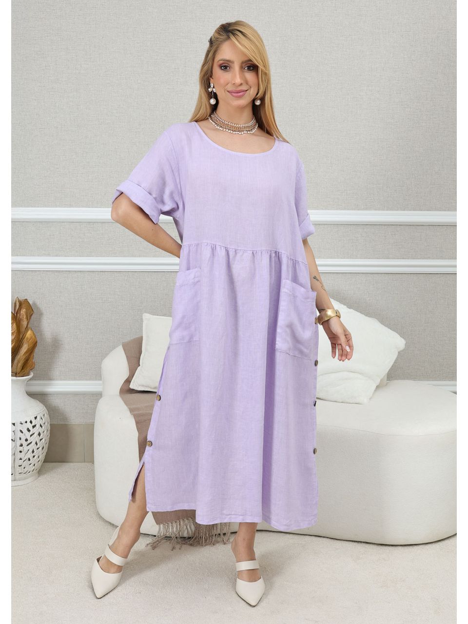 VESTIDO CARMEN LAVANDA
