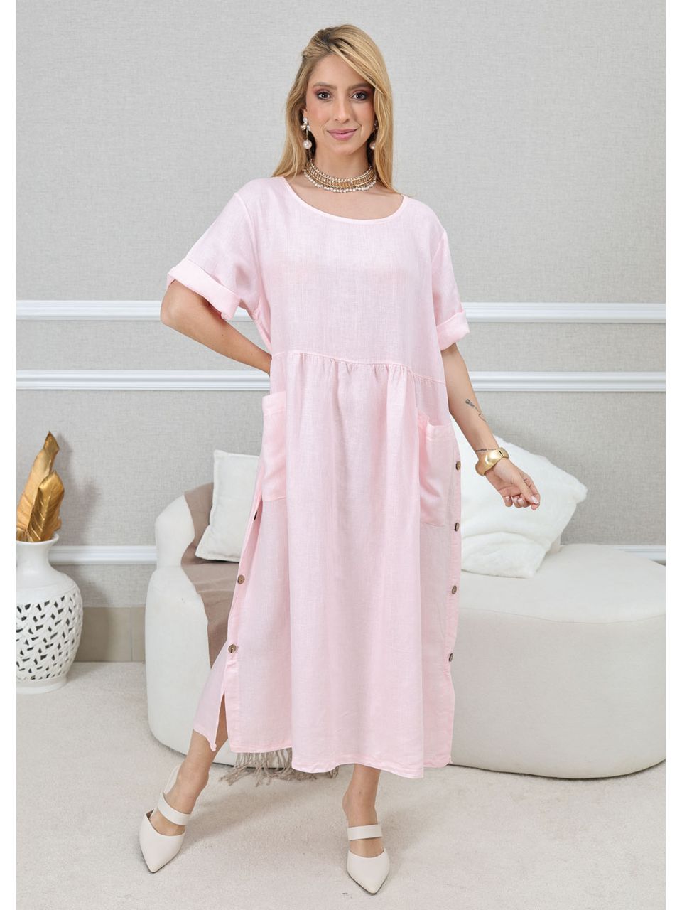 VESTIDO CARMEN ROSA BEBÊ