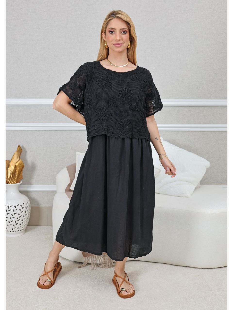 VESTIDO KEMILY PRETO