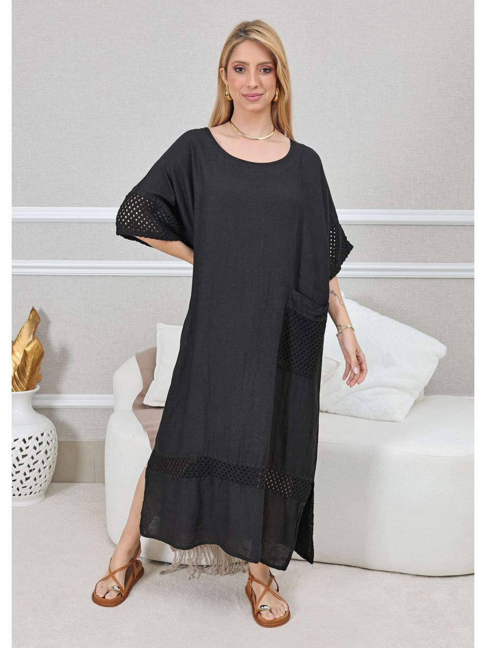 VESTIDO EVELIN PRETO