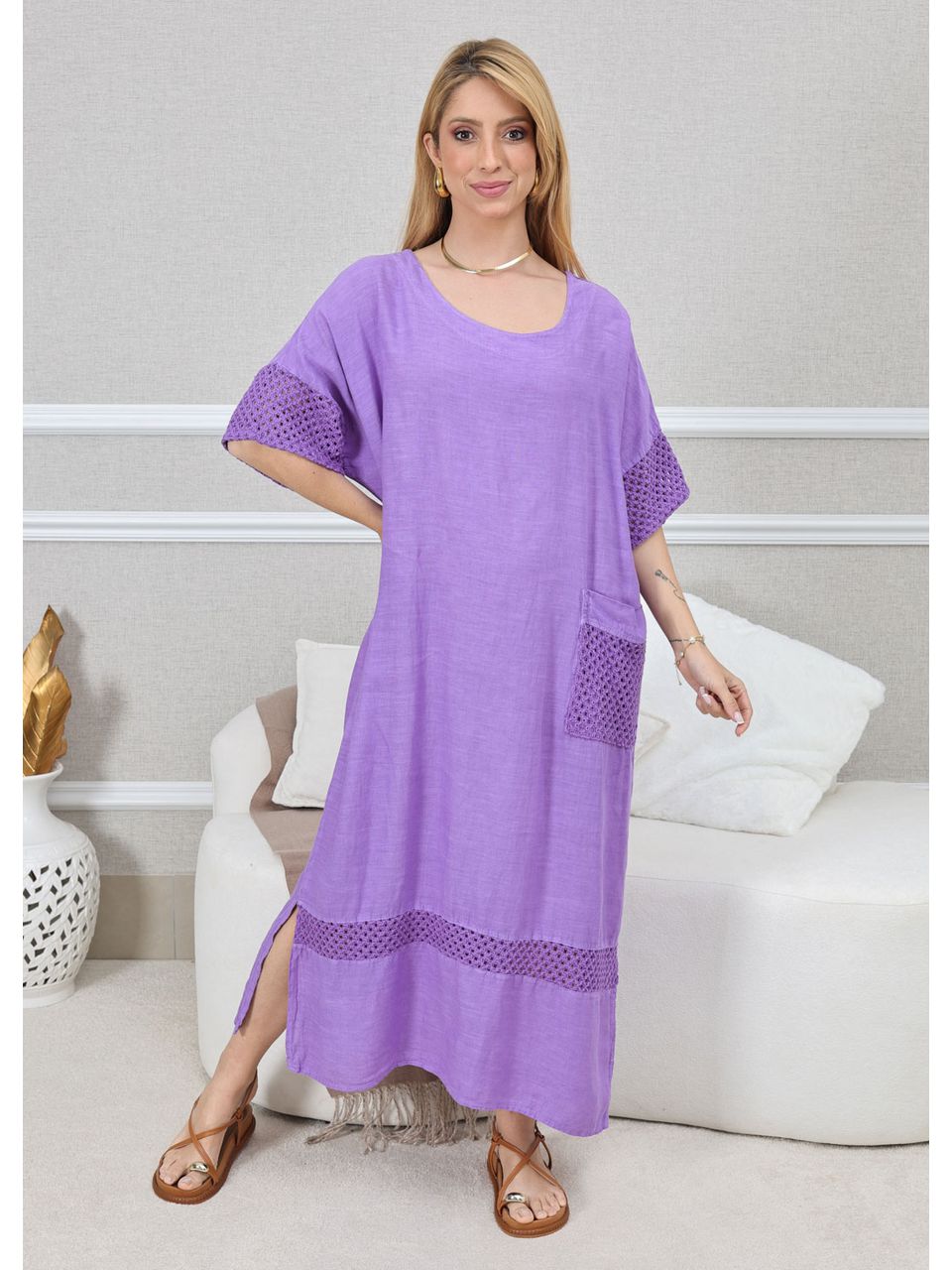 VESTIDO EVELIN ROXO