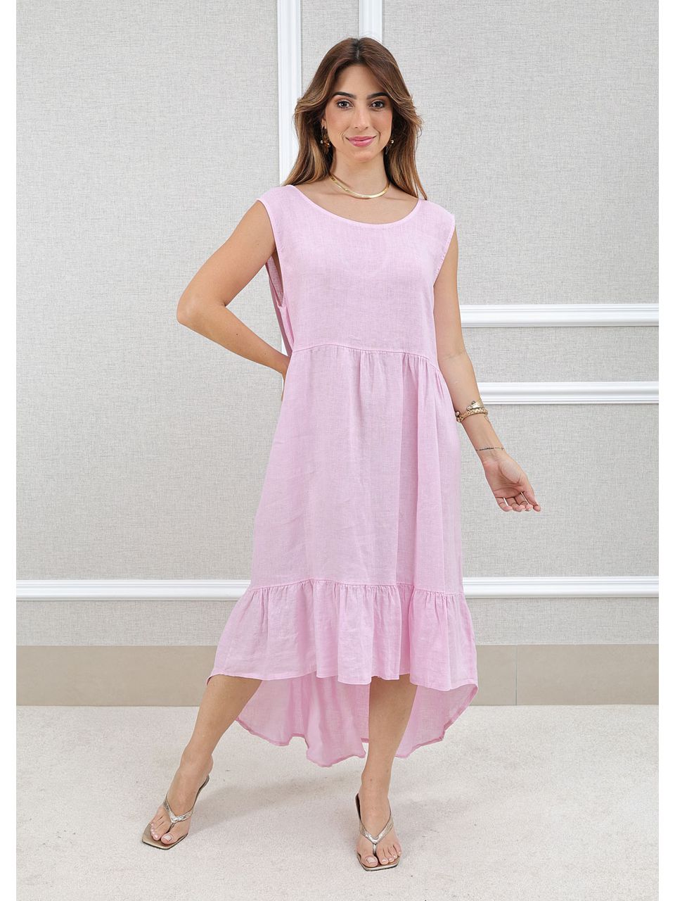 VESTIDO JOICE ROSA BEBÊ
