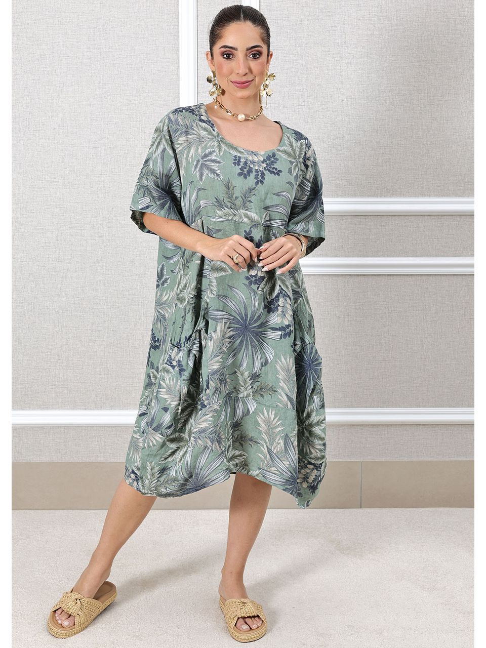 VESTIDO VERÔNICA VERDE MILITAR
