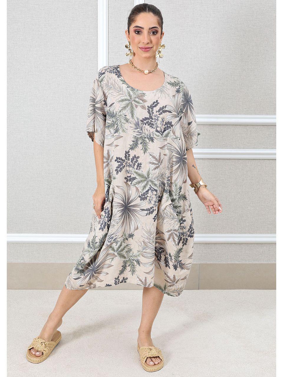 VESTIDO VERÔNICA BEGE