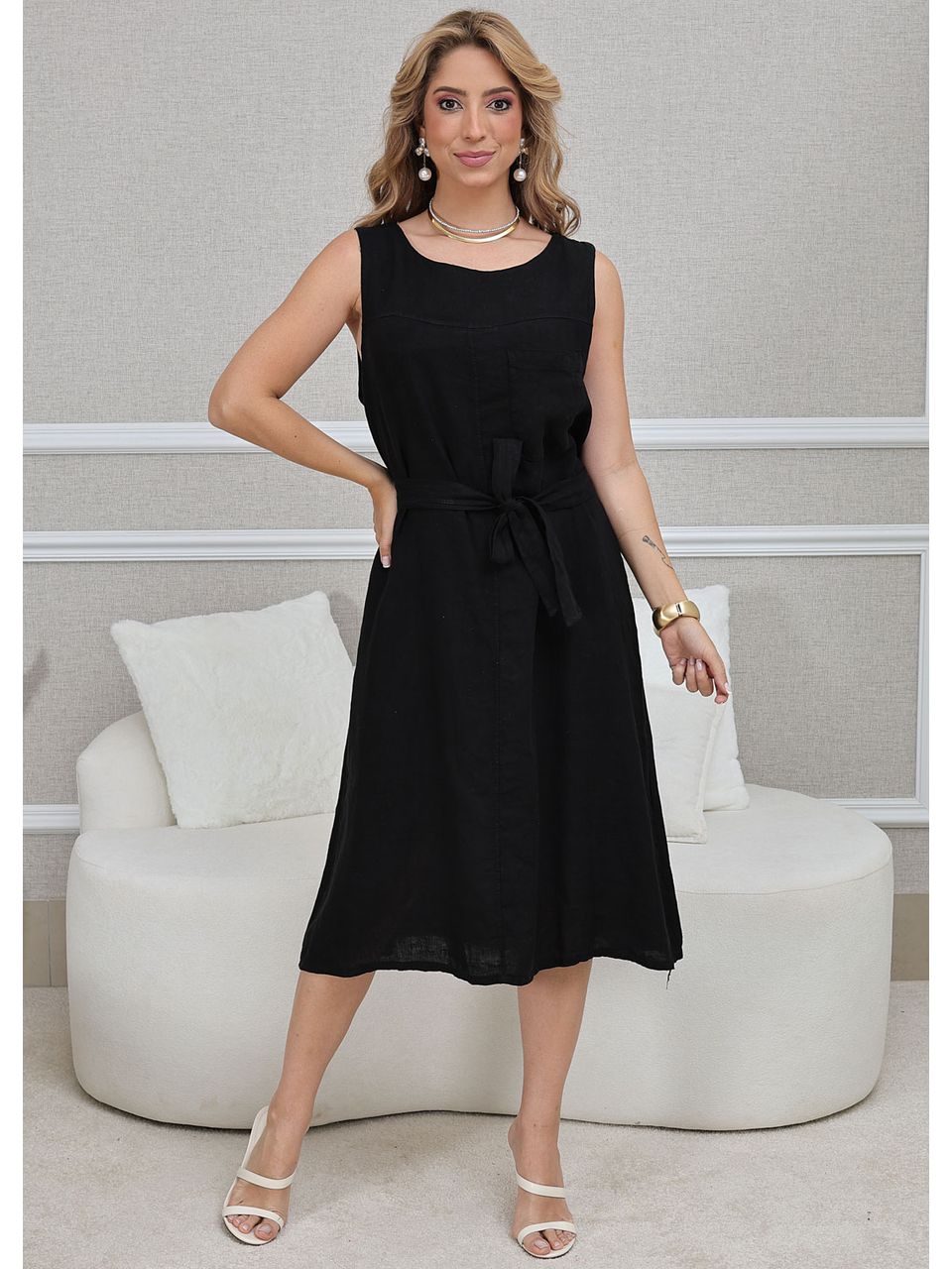 VESTIDO JOSEANE PRETO