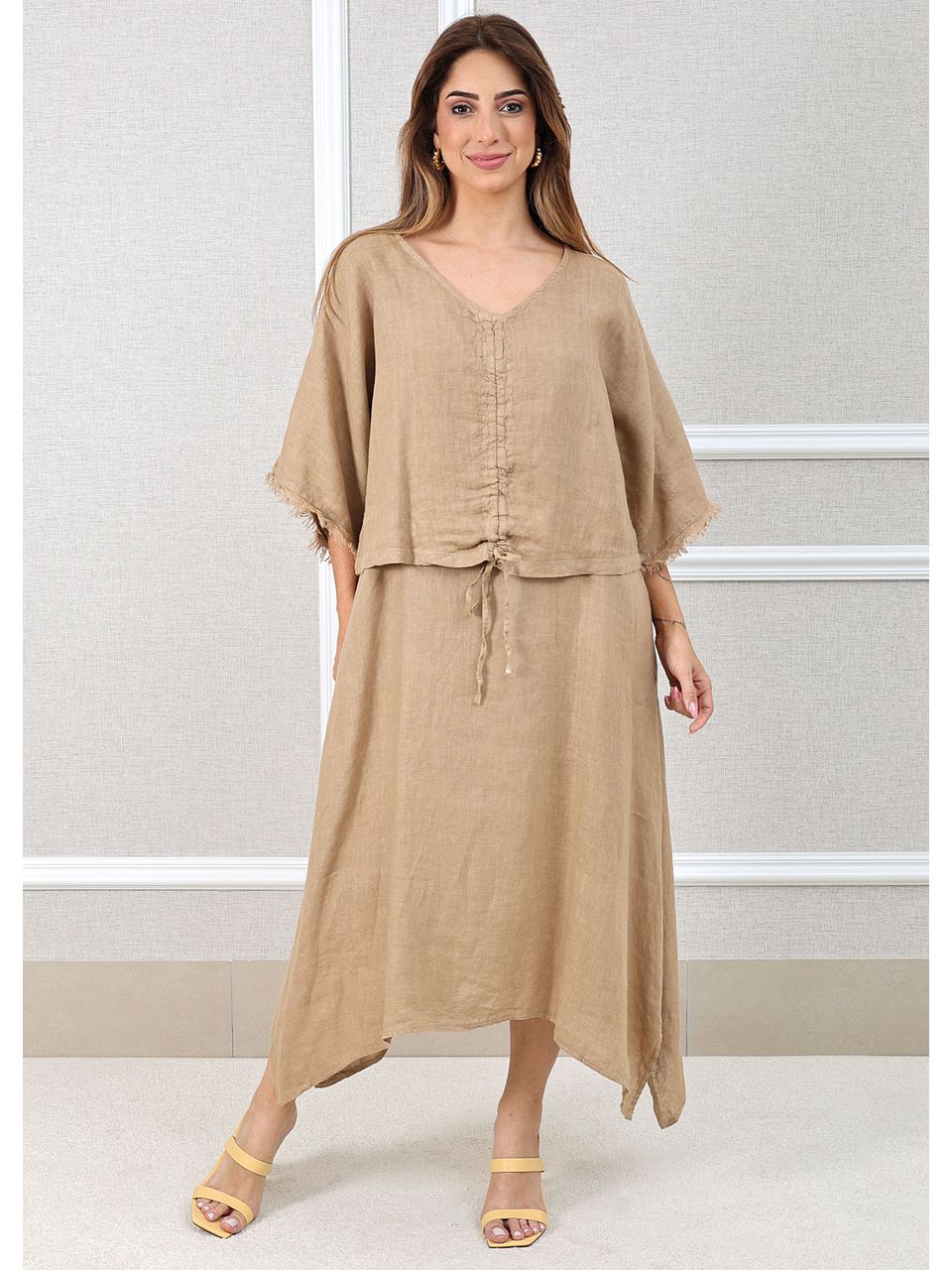 VESTIDO LÚCIA CARAMELO