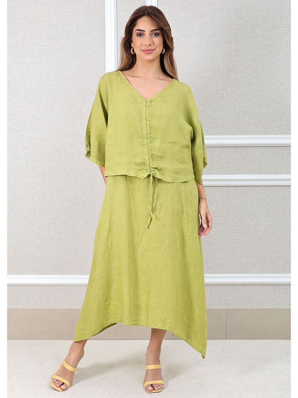 VESTIDO LÚCIA PISTACHE