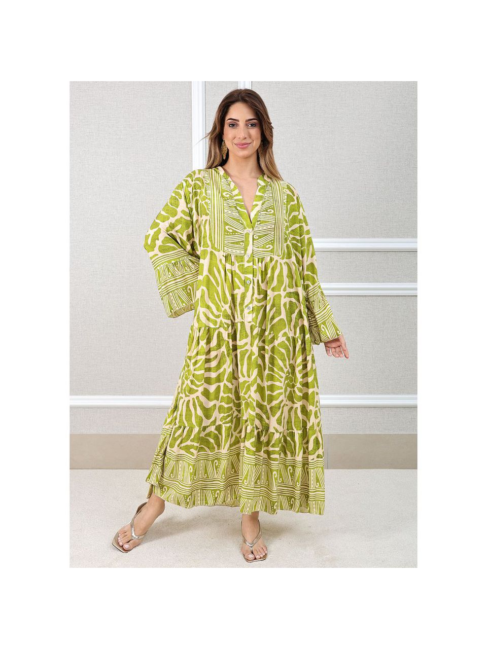 VESTIDO MOANA PISTACHE