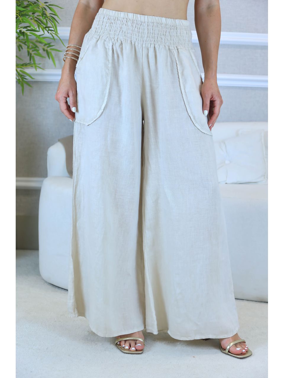 CALÇA TOMMASA BEGE