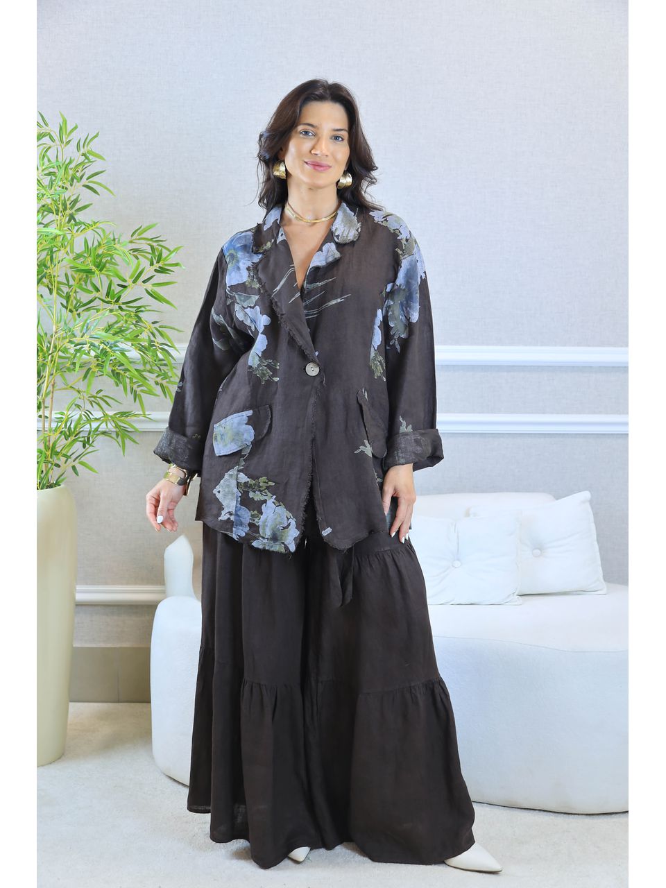 CONJUNTO ABIGAIL MARROM