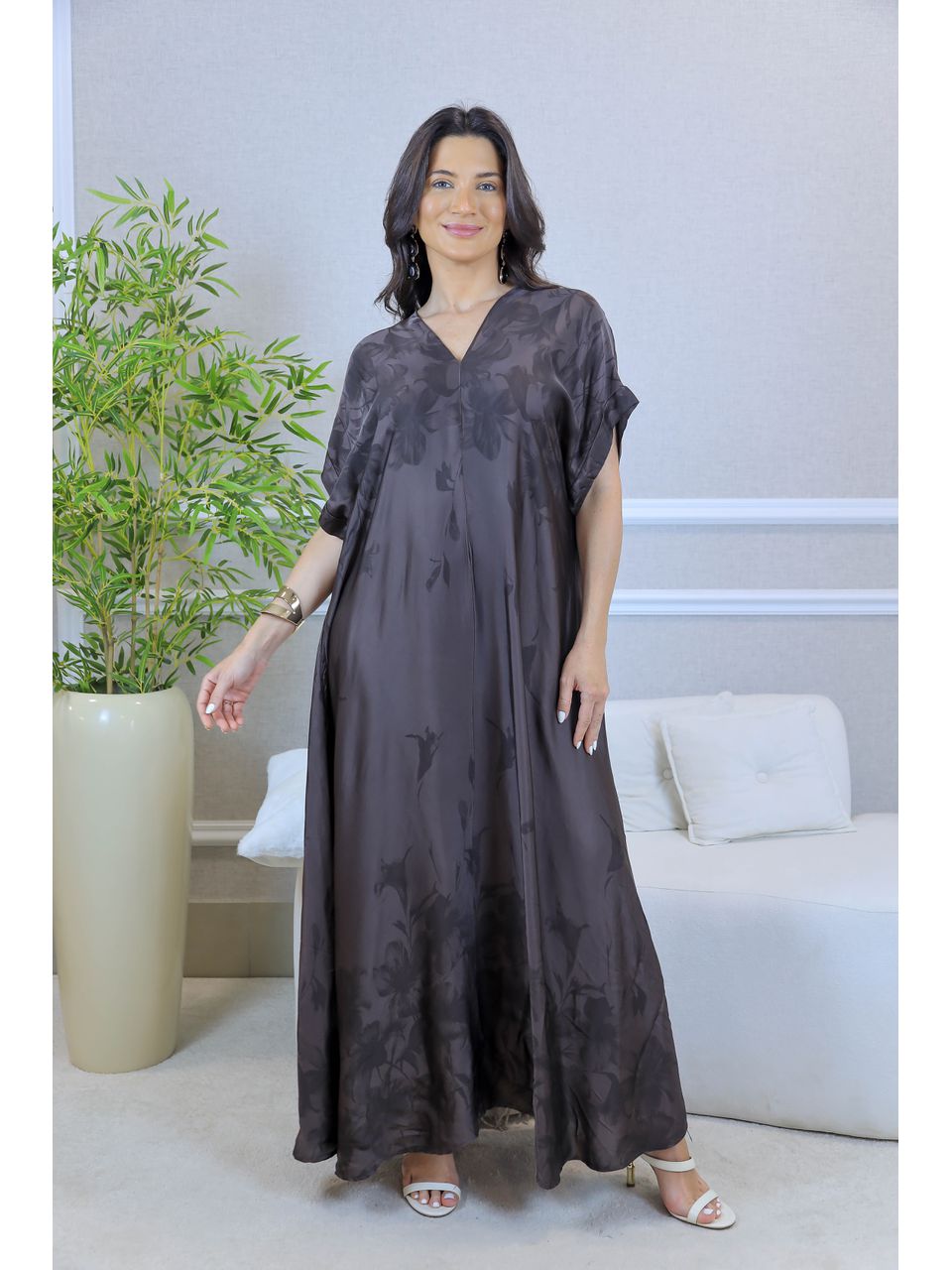 TÚNICA NANCY MARROM