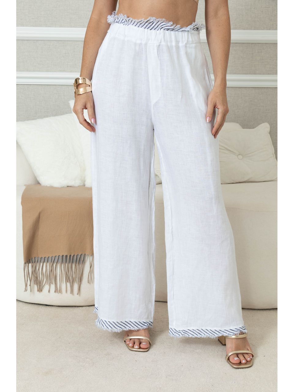 Calça Alma Linho BRANCO
